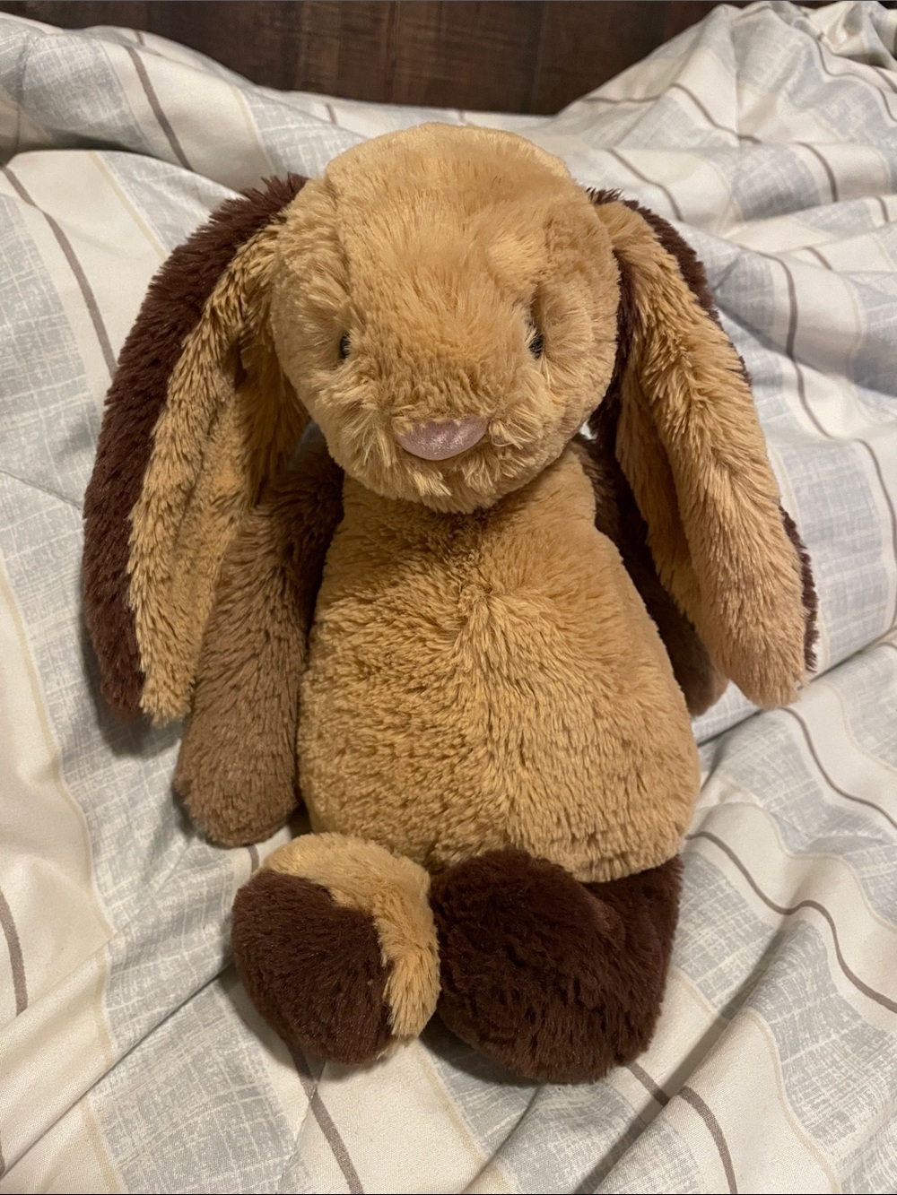 Jellycat Patchwork Brown Bunny Plush